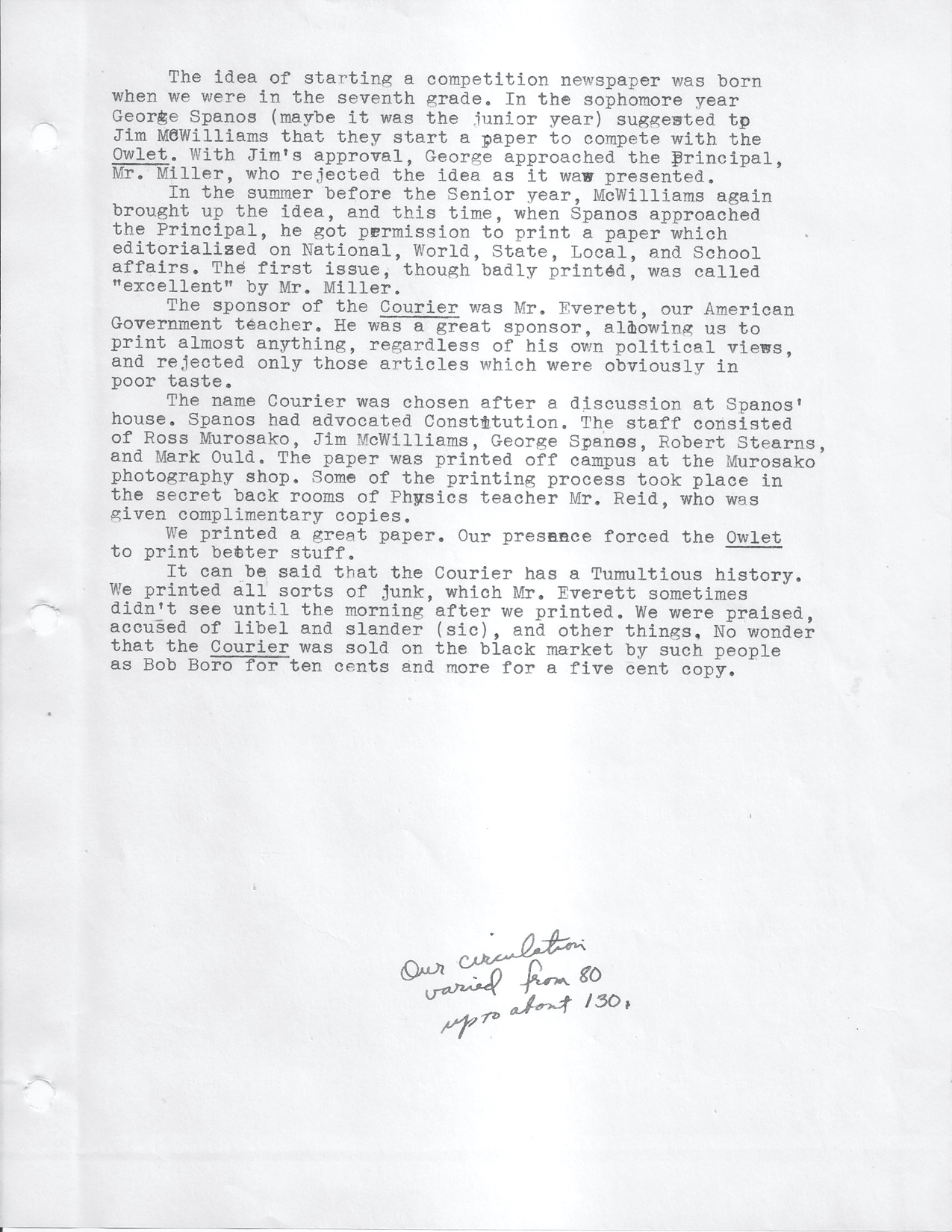 A Brief History of The Courier - Page 2