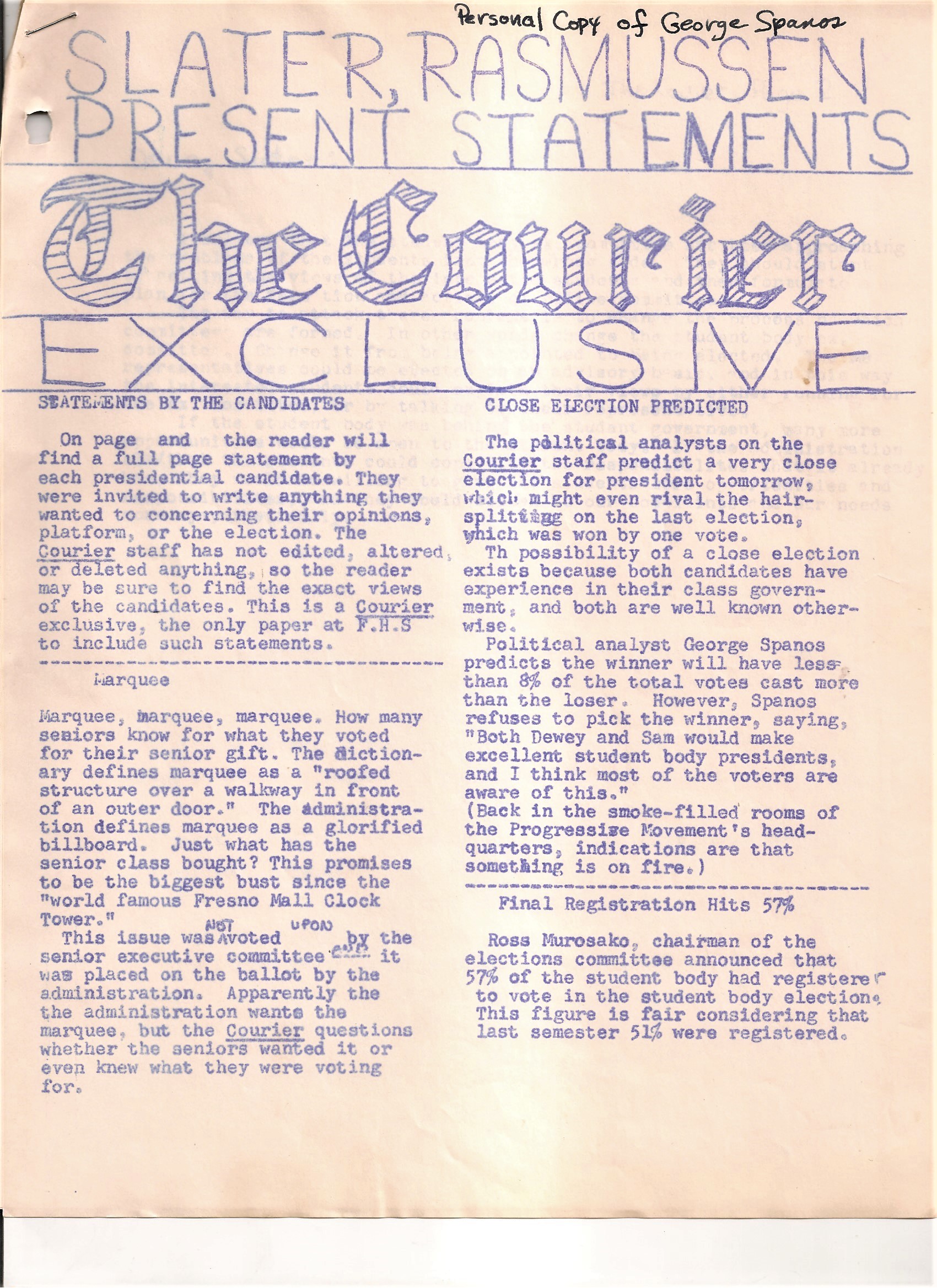 Special Election Issue - Page 1