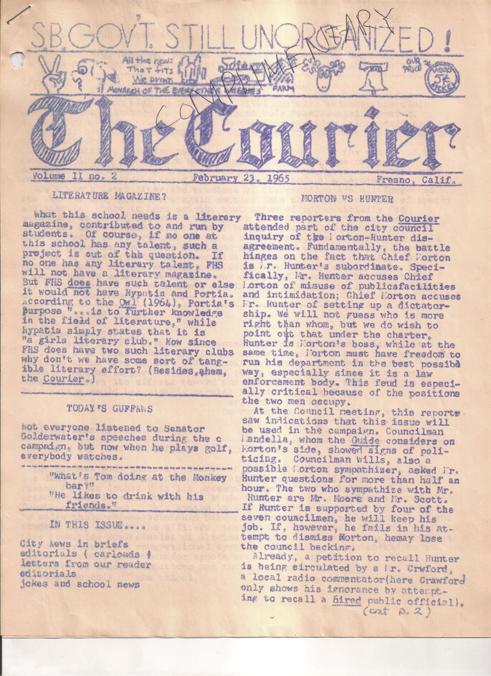 Volume II: No. 2 - Page 1